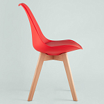 Стул с основой из пластика и мягким сиденьем Arvika Red варинант исполнения - 3 | Loft Concept в Липецке