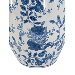 Ваза фарфоровая с узким горлышком и синими цветочными мотивами Independence варинант исполнения - 3 | Loft Concept в Липецке