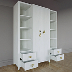 Большой шкаф с витриной Elsa Dreams White варинант исполнения - 2 | Loft Concept в Липецке