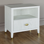 Прикроватная тумбочка с полкой Elsa Dreams White варинант исполнения - 1 | Loft Concept в Липецке