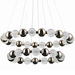 Светодиодная двухъярусная кольцевая люстра Crystal Globule Chandelier Gold варинант исполнения - 1 | Loft Concept в Липецке