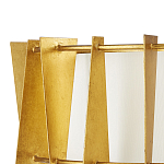 Потолочный светильник круглый с каркасом в форме треугольников и тканевым абажуром Brutal Light варинант исполнения - 2 | Loft Concept в Липецке