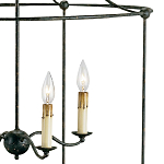 Подвесной светильник в виде черного фонаря Big Black Lantern варинант исполнения - 1 | Loft Concept в Липецке