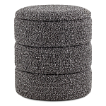 Пуф Three Gray в ткани букле серого цвета варинант исполнения - 1 | Loft Concept в Липецке