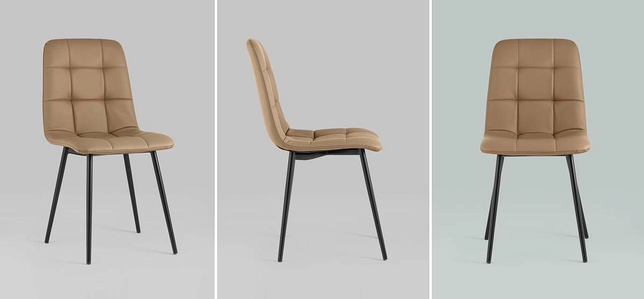 Стул NANCY S Chair Экокожа Цвет Капучино Стул NANCY S Chair Экокожа Цвет Капучино - Loft-Concept в Липецке
