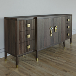 Большой Комод-буфет Elsa Dreams Walnut с ящиками варинант исполнения - 4 | Loft Concept в Липецке