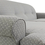 Трехместный диван Garner Grey Ornament Sofa варинант исполнения - 3 | Loft Concept в Липецке