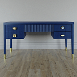 Письменный стол с 4-мя ящиками Elsa Dreams Blue варинант исполнения - 5 | Loft Concept в Липецке