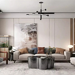 Дизайнерский журнальный стол зеркальный волнистой формы Gytep варинант исполнения - 1 | Loft Concept в Липецке