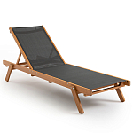 Шезлонг из текстиля и эвкалипта Power of Nature варинант исполнения - 1 | Loft Concept в Липецке