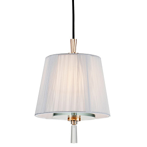 Подвесной светильник с абажуром из серых нитей Voile