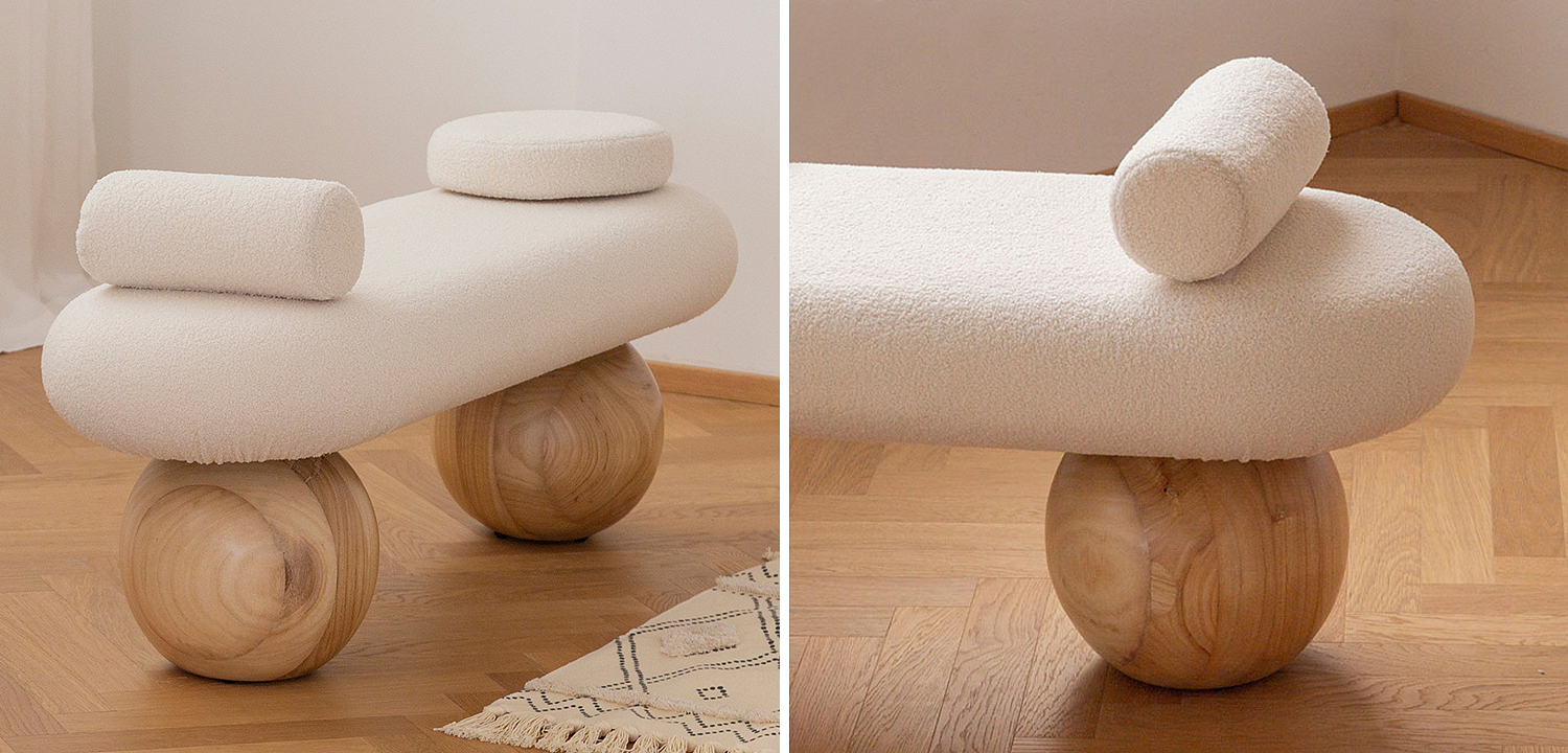 Банкетка Jemima Wooden Forms Bench Банкетка Jemima Wooden Forms Bench - Loft-Concept в Липецке