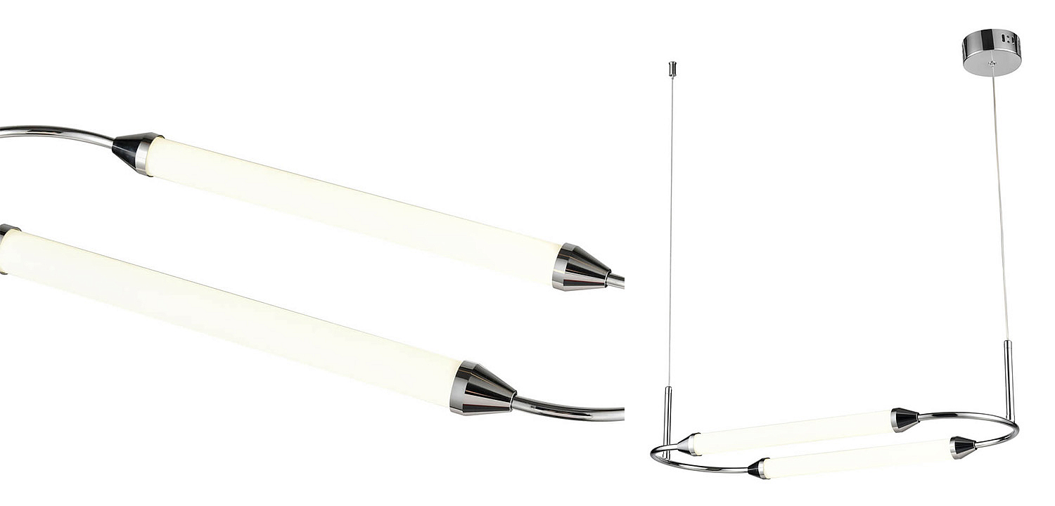 Подвесной светильник Giopato & Coombes CIRQUE Pendant Ellipse Horizontal Chrome Подвесной светильник Giopato & Coombes CIRQUE Pendant Ellipse Horizontal Chrome - Loft-Concept в Липецке