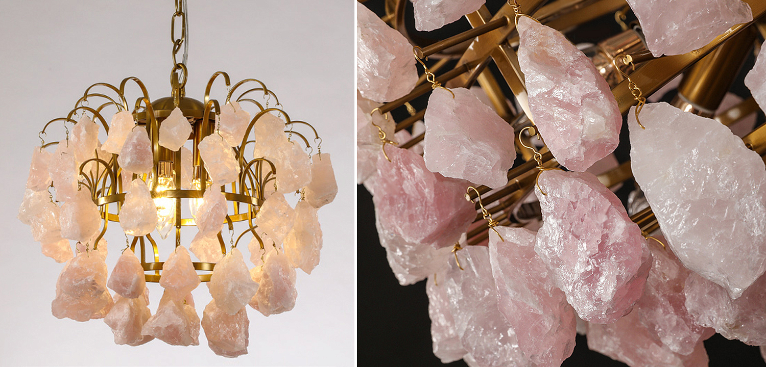 Hardis Pink stone Chandelier 30 Hardis Pink stone Chandelier 30 - Loft-Concept в Липецке