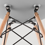 Пластиковый стул на ножках из массива бука Eames Mint варинант исполнения - 8 | Loft Concept в Липецке