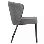 Стул серый с широкой закругленной спинкой Chair Gray Attractive варинант исполнения - 2 | Loft Concept в Липецке