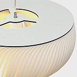 Подвесной светильник с белыми изящными декоративными лепестками Volumetric Petal Lamp варинант исполнения - 9 | Loft Concept в Липецке