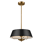 Подвесной светильник с конусовидным металлическим абажуром черного цвета Kichler варинант исполнения - 2 | Loft Concept в Липецке