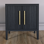 Тумбочка Primo с дверцами шпон Черный дуб варинант исполнения - 2 | Loft Concept в Липецке