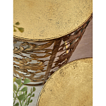 Столик приставной с цветочной резной фактурой Madagascar варинант исполнения - 2 | Loft Concept в Липецке