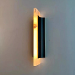 Бра вертикальное с мраморными рассеивателями на черном корпусе Gutter варинант исполнения - 2 | Loft Concept в Липецке