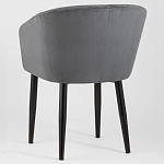 Мягкое кресло на металлических ножках Shaggy Dark Grey варинант исполнения - 4 | Loft Concept в Липецке