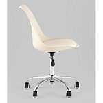 Офисный стул на металлическом основании EGGERY Beige пластик варинант исполнения - 4 | Loft Concept в Липецке