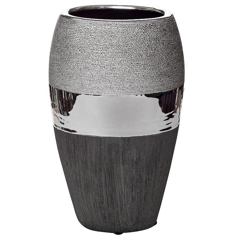 Ваза Maelis black and silver Черно-серебристый Ваза Maelis black and silver Черно-серебристый в Липецке | Loft Concept