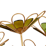 Люстра золотого цвета в форме цветка Hanging Flowers варинант исполнения - 2 | Loft Concept в Липецке