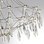 Люстра подвесная из металла с хрустальными прозрачными подвесками Quasar 81 варинант исполнения - 13 | Loft Concept в Липецке