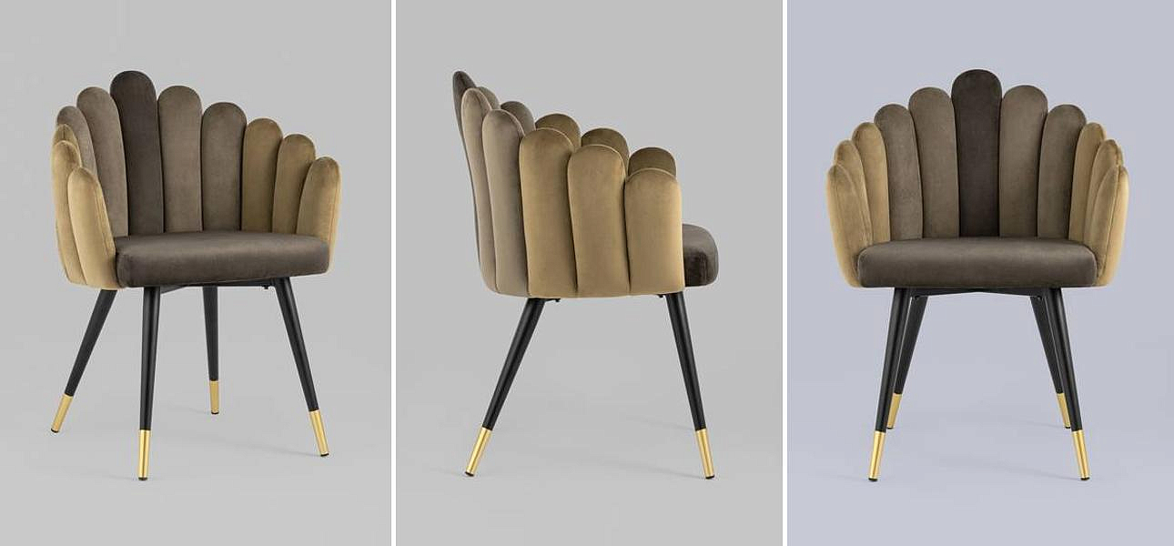 Стул Camellia Chair Коричневый Велюр Стул Camellia Chair Коричневый Велюр - Loft-Concept в Липецке