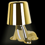 Настольная лампа фигурная цвета золото с гладким абажуром Высота 16 см Sophia варинант исполнения - 7 | Loft Concept в Липецке