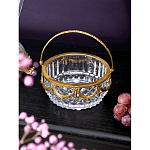 Корзиночка из прозрачного стекла с бронзовой ручкой Eden Garden варинант исполнения - 3 | Loft Concept в Липецке