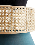 Бра с плетеным декором из ротанга Bonnie Wicker Blue Wall Lamp варинант исполнения - 3 | Loft Concept в Липецке