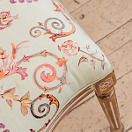 Стул из массива бука светло-зеленый с растительным орнаментом Raffael Angel Green Chair варинант исполнения - 4 | Loft Concept в Липецке