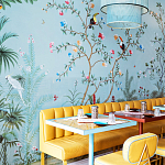 Обои ручная роспись Amazonia Duck Egg варинант исполнения - 5 | Loft Concept в Липецке