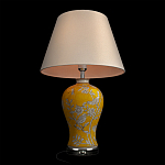 Настольная лампа желтая с изображением белых птиц Flight Among Acacia варинант исполнения - 4 | Loft Concept в Липецке