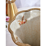 Ваза голубого цвета из фарфора с цветочным рисунком и бронзовой стрекозой Blue Garden варинант исполнения - 6 | Loft Concept в Липецке