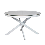 Стол обеденный раскладной круглый White Ceramic Table варинант исполнения - 2 | Loft Concept в Липецке