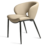 Стул обеденный кремовый из экокожи Futuristic Chair варинант исполнения - 1 | Loft Concept в Липецке