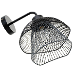 Бра с сетчатым металлическим абажуром Black Mesh Lampshade варинант исполнения - 4 | Loft Concept в Липецке