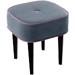 Квадратный мягкий пуф на черных ножках Winton Pouf Square варинант исполнения - 23 | Loft Concept в Липецке