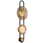 Бра со стеклянными плафонами в форме дисков Savio Brown Glass Disc Light варинант исполнения - 1 | Loft Concept в Липецке