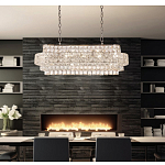 Люстра овальной формы хрустальная в неоклассическом стиле Majesty варинант исполнения - 8 | Loft Concept в Липецке