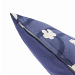 Подушка декоративная синяя с цветочным принтом Blossom Essence Emily варинант исполнения - 2 | Loft Concept в Липецке