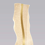 Торшер с изогнутым каркасом Golden Wave варинант исполнения - 3 | Loft Concept в Липецке