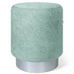 Пуф мятный велюр на металлическом основании Golden Belt варинант исполнения - 1 | Loft Concept в Липецке