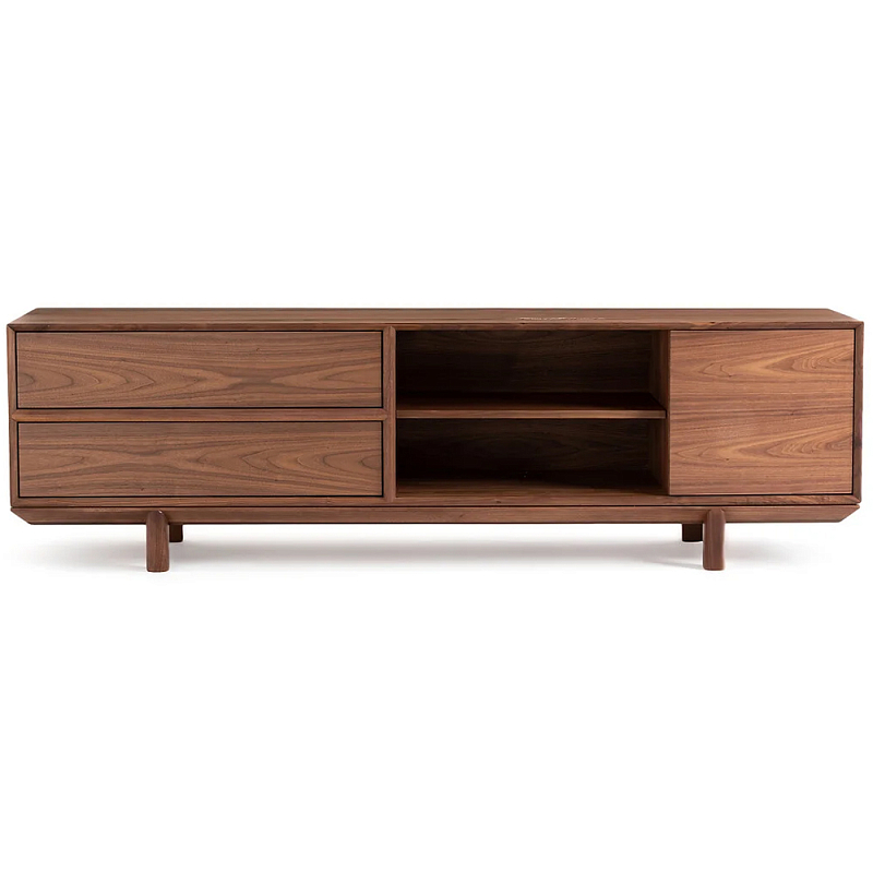 ТВ-тумба из массива ореха Robinett Wooden TV Stand Коричневый ТВ-тумба из массива ореха Robinett Wooden TV Stand Коричневый в Липецке | Loft Concept