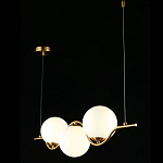 Люстра подвесная светодиодная Jagna 2 Gold and White варинант исполнения - 3 | Loft Concept в Липецке