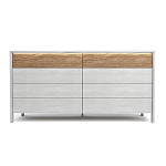 Комод 8 ящиков с подсветкой на рельефном фасаде Warm Industrial варинант исполнения - 1 | Loft Concept в Липецке